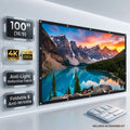 Pantalla de Proyección HD 100" Anti-Luz