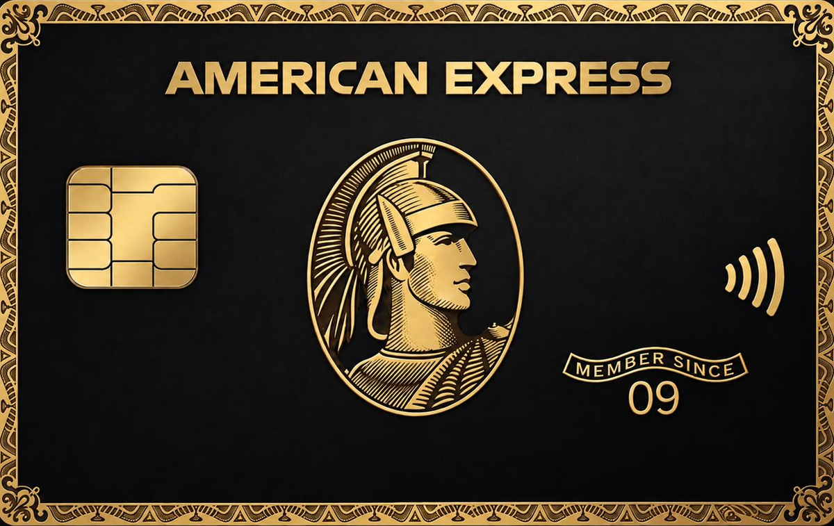 Clásica negra y oro · ejemplo de diseño de Wallet Studio